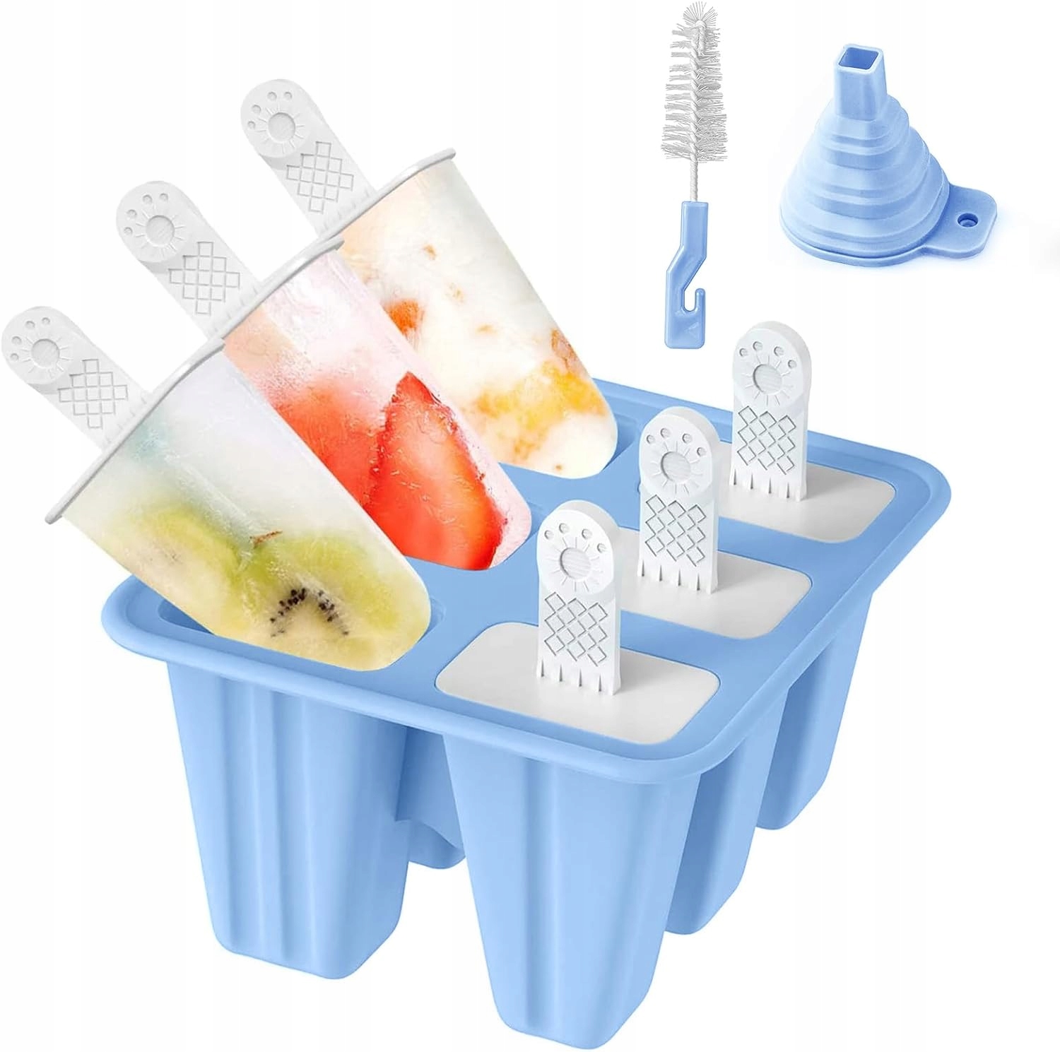 Silikonové formy na zmrzlinu Diy potravinářské třídy, opakovaně použitelné formy