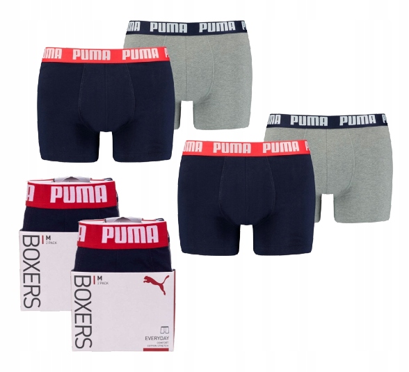 

Bokserki męskie majtki Puma basic Bawełna 4PAK M