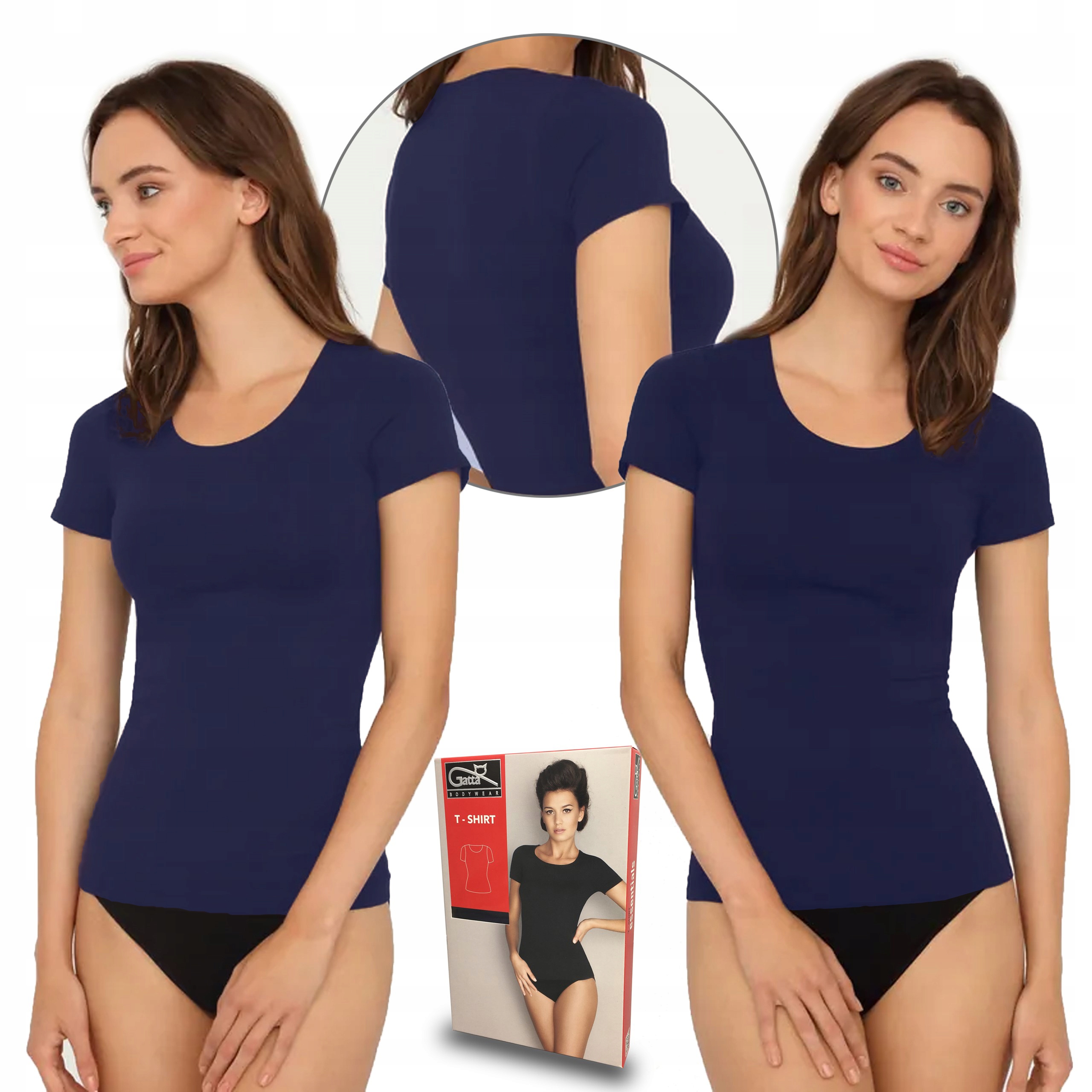 

T-Shirt Gatta bezszwowa koszulka, deep navy, S