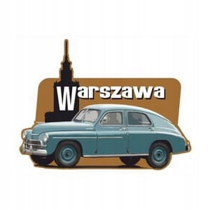 

Warszawa naklejka Fso garbus Prl