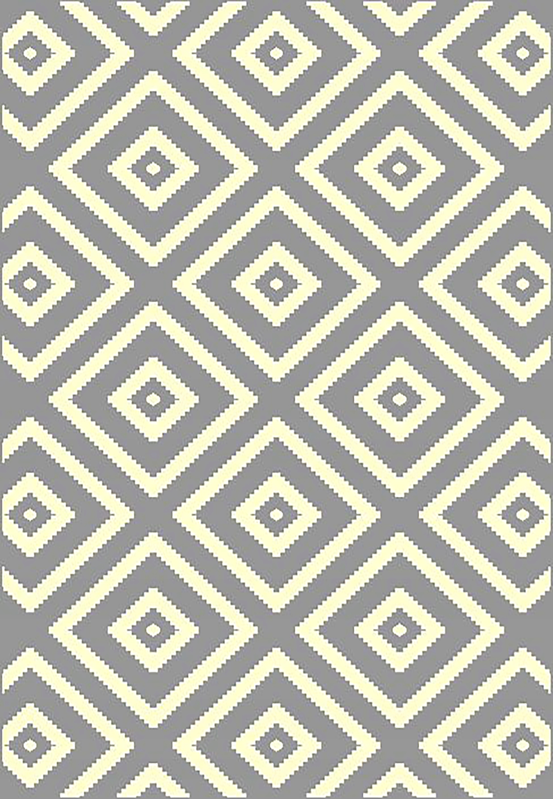 DYWAN Romby Ruta 120x170 Szary Geometryczny
