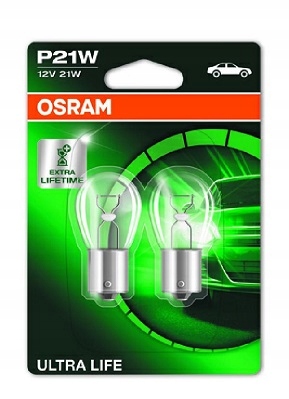 

Osram Żarówki P21W 12V 21W BA15s Ultra Life