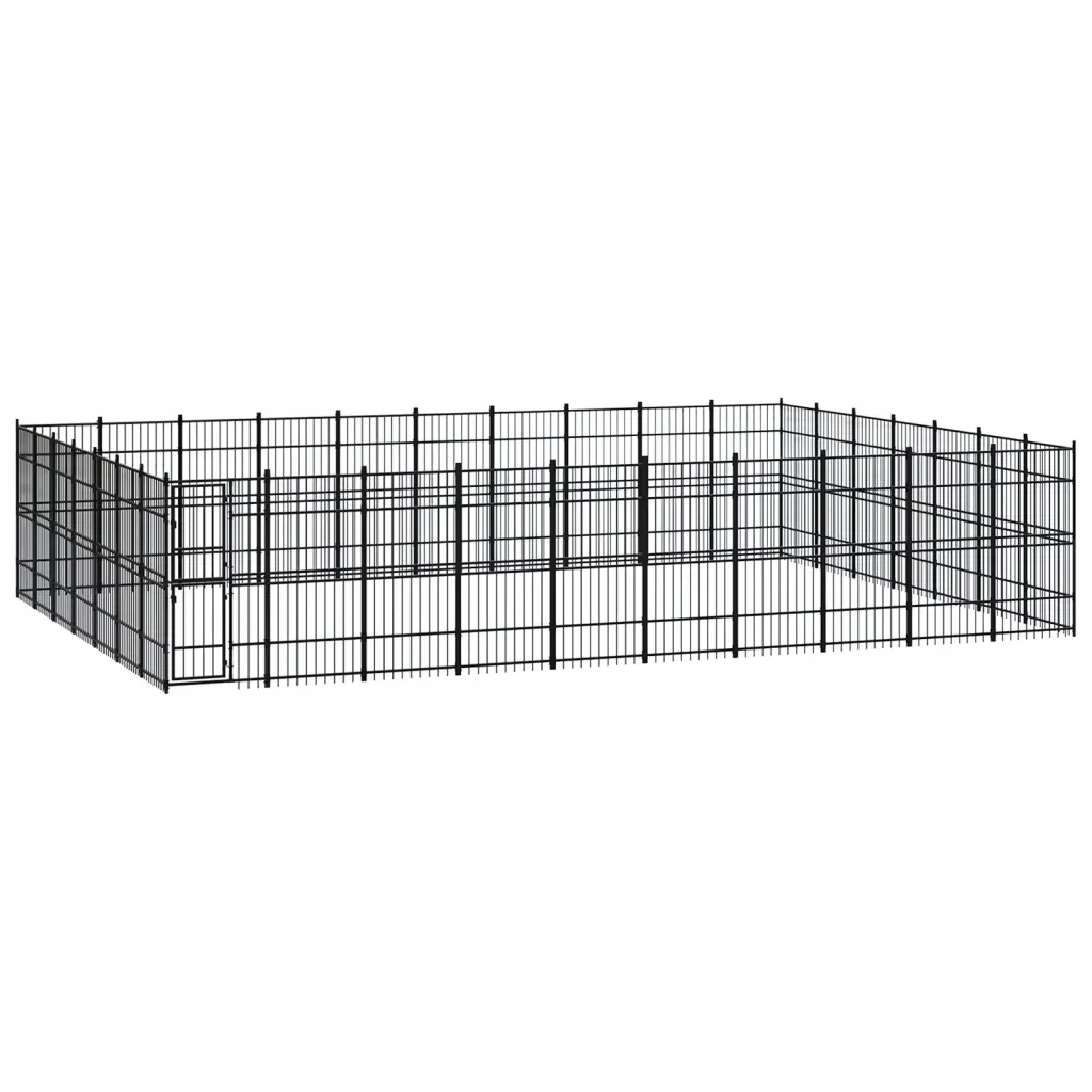 Levně Kotec venkovní pro psa, ocelová, 64,51 m²