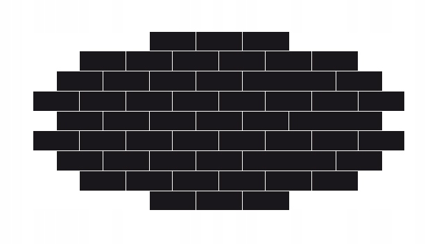 

Pleksa dekoracyjna cegła czarna 139,5x67 cm