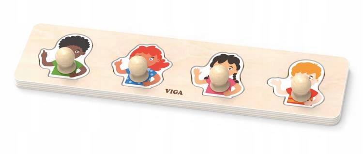 

Pierwsze Puzzle z Uchwytami Kolor Skóry 44536 Viga