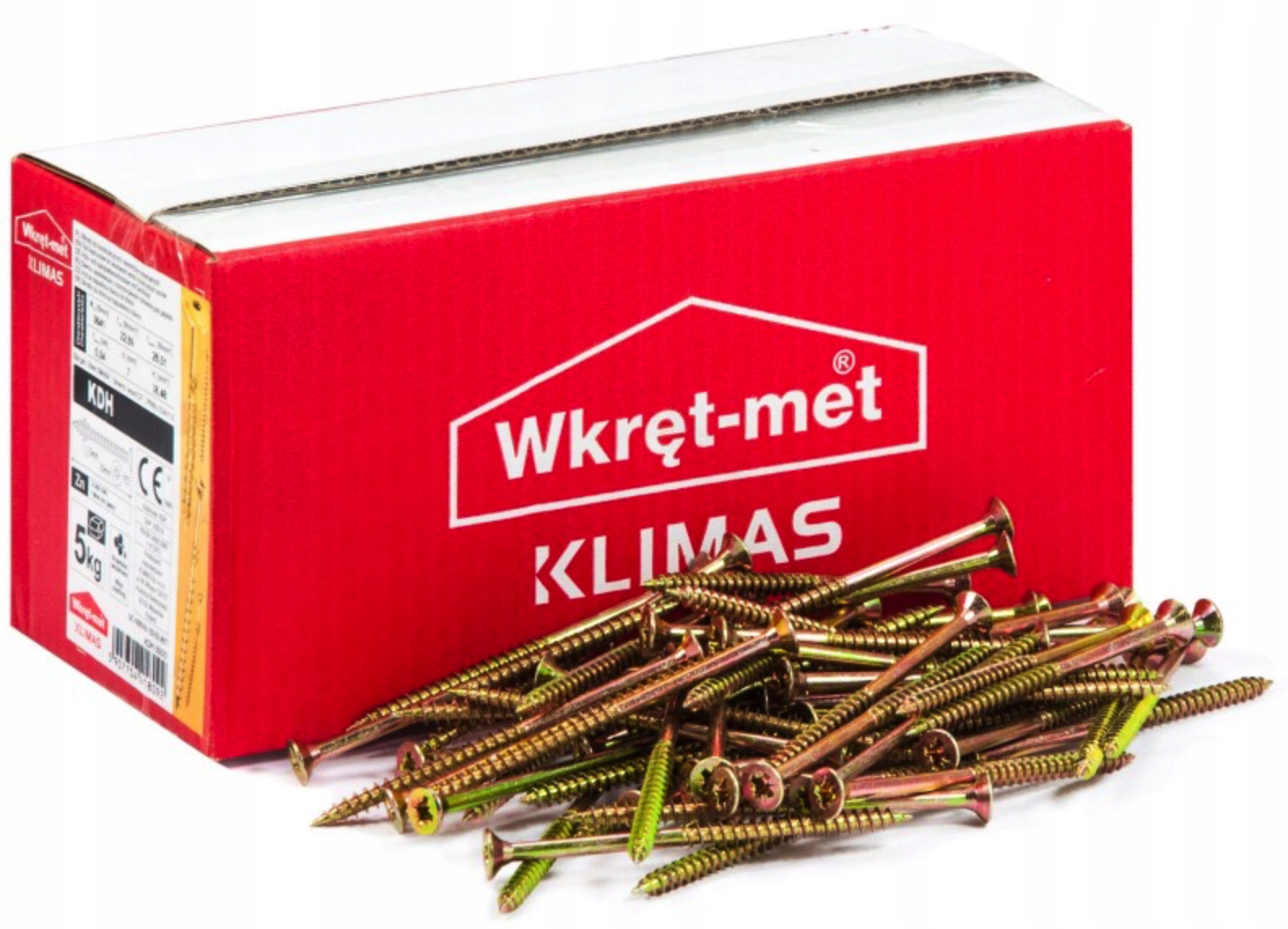 Klimas KDH-40060 vruty do dřeva 4x70mm 1450 Ks 5kg