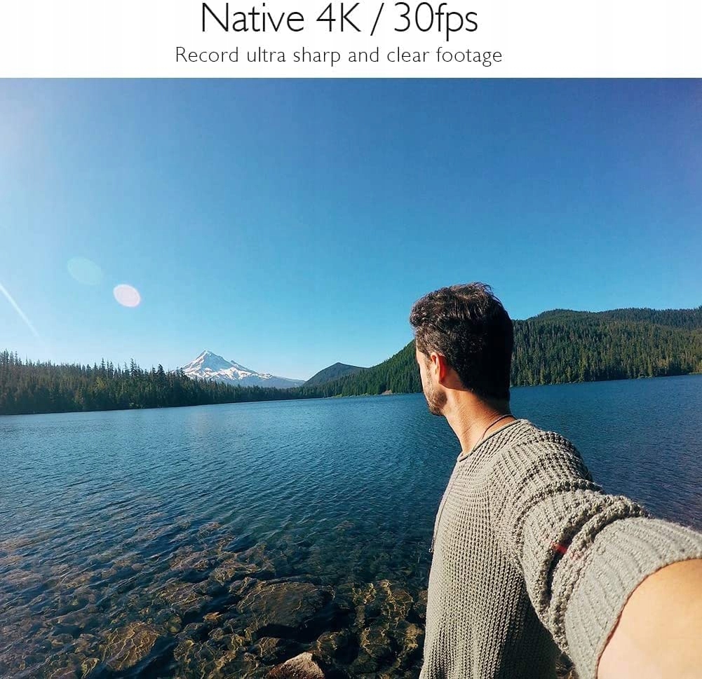 AKASO V50X Kamera Sportowa 4K 30FPS 64GB Podwodna WiFi 40M Stabilizacja — miniatura 3