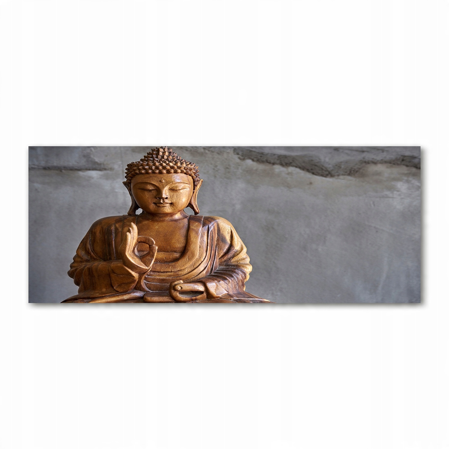 

Foto obraz akryl zdjęcie Drewniany budda 125x50 cm