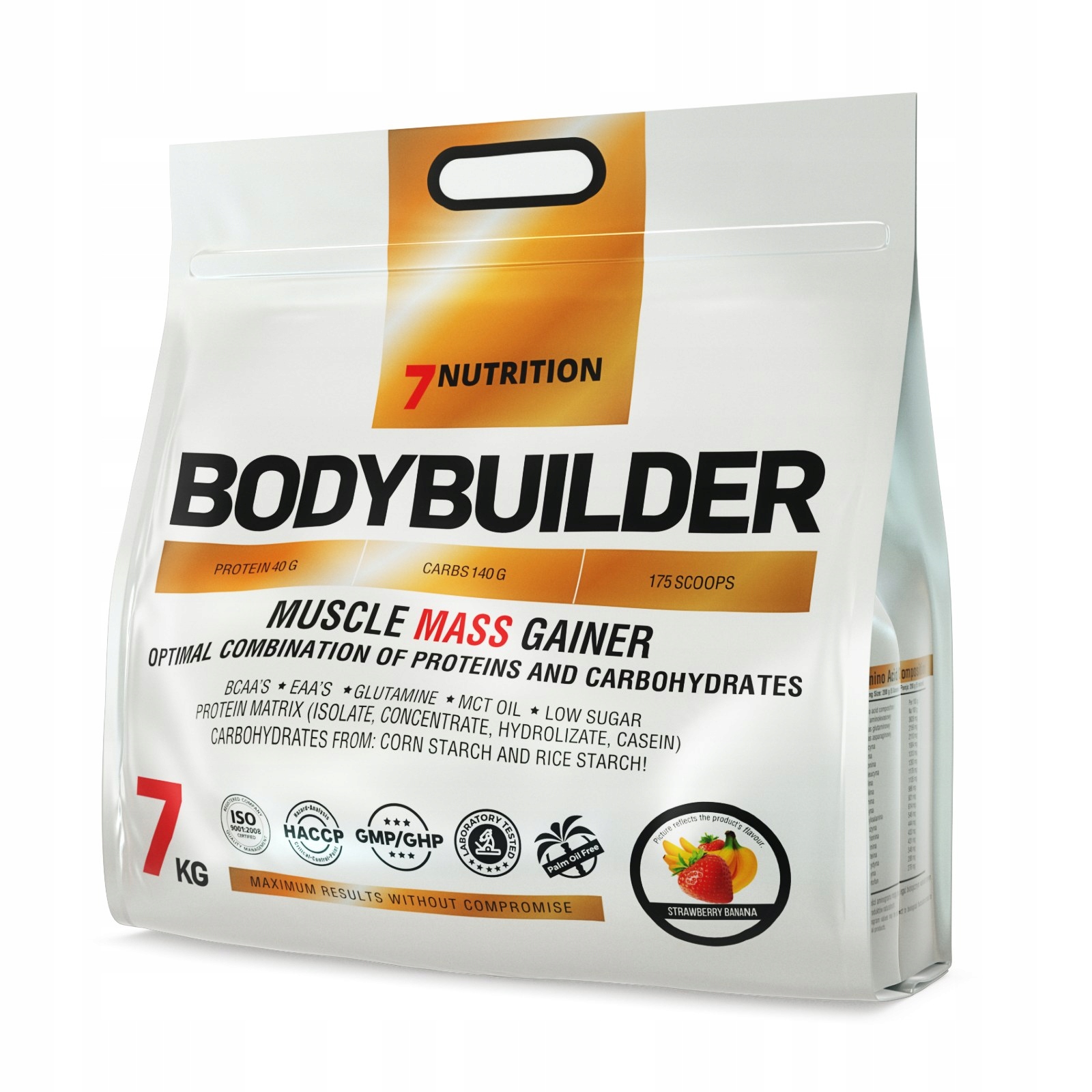 7NUTRITION Bodybuilder 7KG Gainer Sacharidy