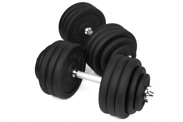 HANTLE ŻELIWNE 2x40 kg gryf Talerze zestaw 80kg Kod producenta HŻ-2X40-SFF