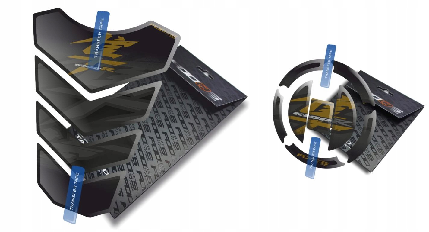 Tank-pad Cap-pad od firmy Fooqs pro Suzuki Gsx 1300-R Hayabusa Černý Zlatý