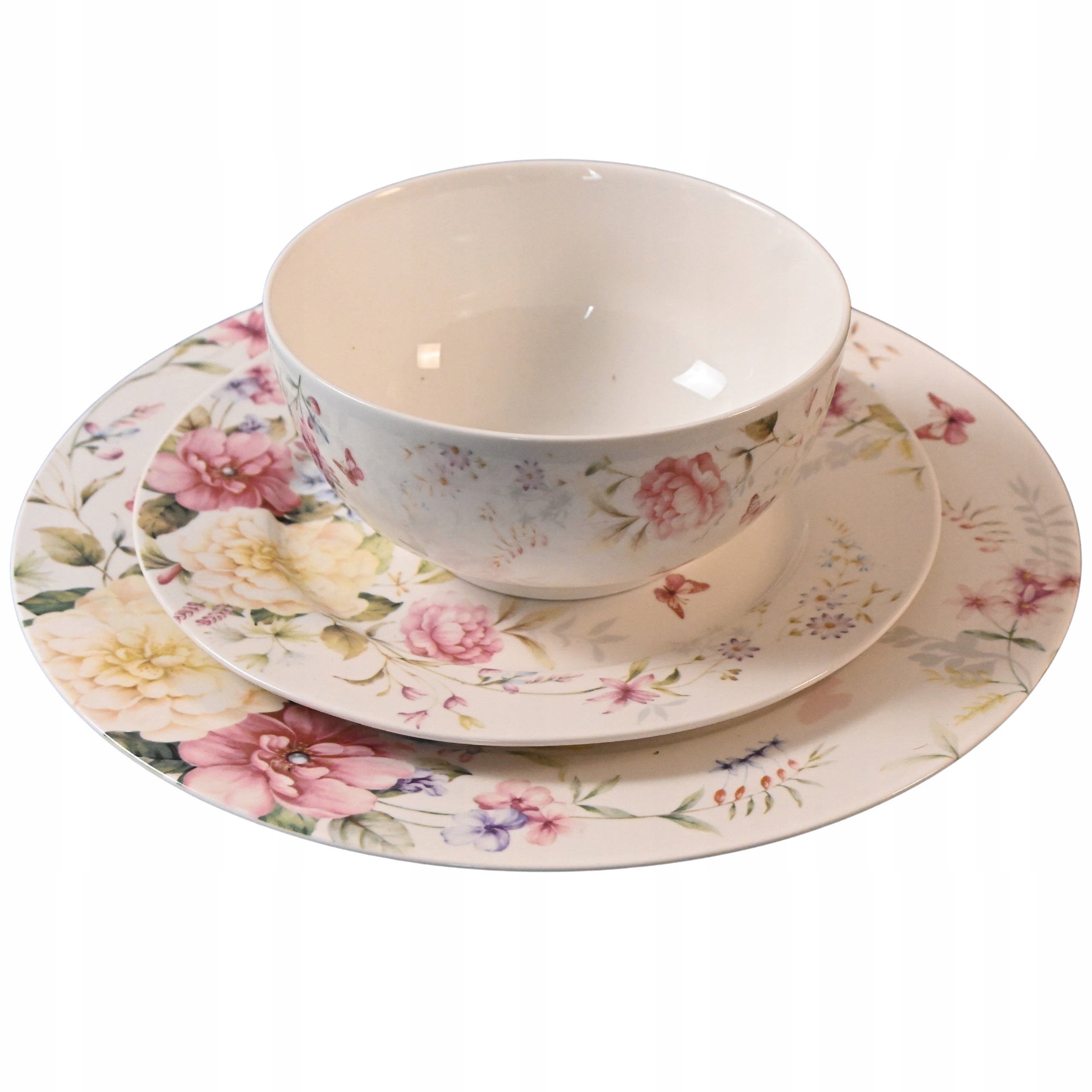 Sada porcelánových tanierov 18 ele obedový set pre 6 osôb obedový servis