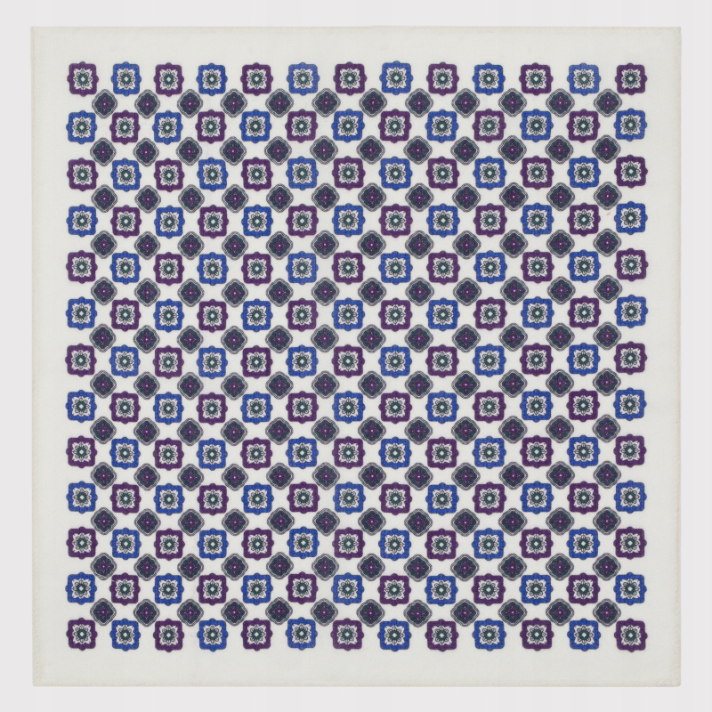 Kapesníček s geometrickým vzorem v béžové barvě Pako Lorente One Size