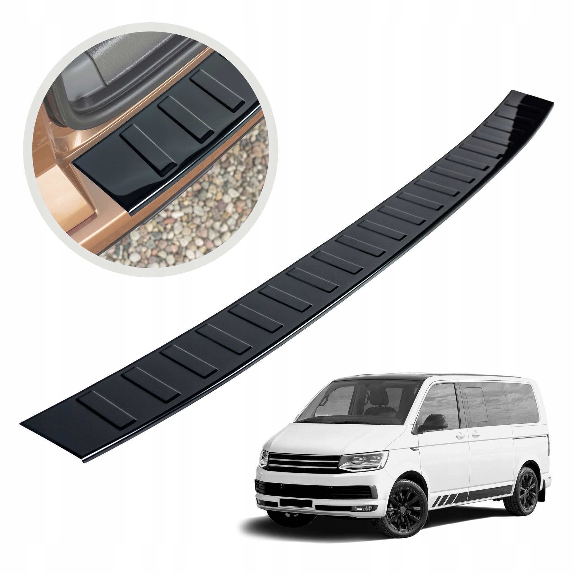 Ochranná lišta na zadný nárazník pre Vw Multivan T6 2015-2019