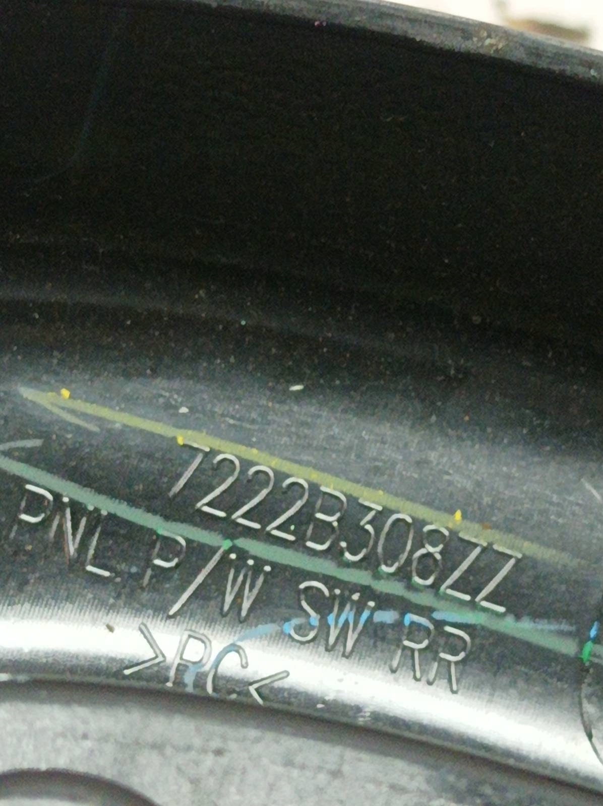 window control switch right rear part 7222B308ZZ Mitsubishi Space Star II (2014- )