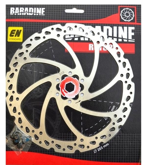Baradine DB-01 203mm tarcza hamulcowa na 6 śrub rowerowa Kod producenta KAT54784
