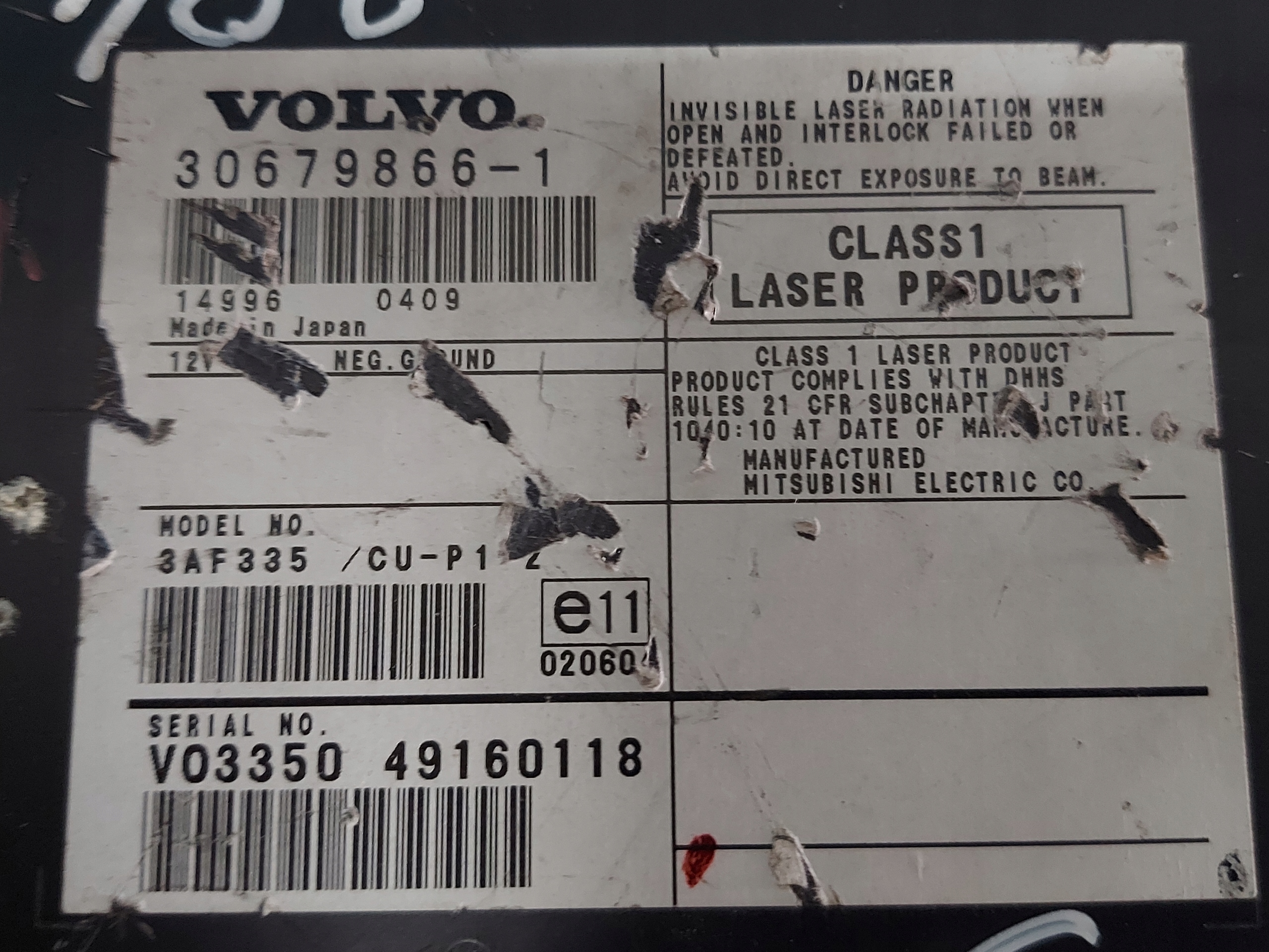 player navigation devices VOLVO V50 S40 II 30679866-1