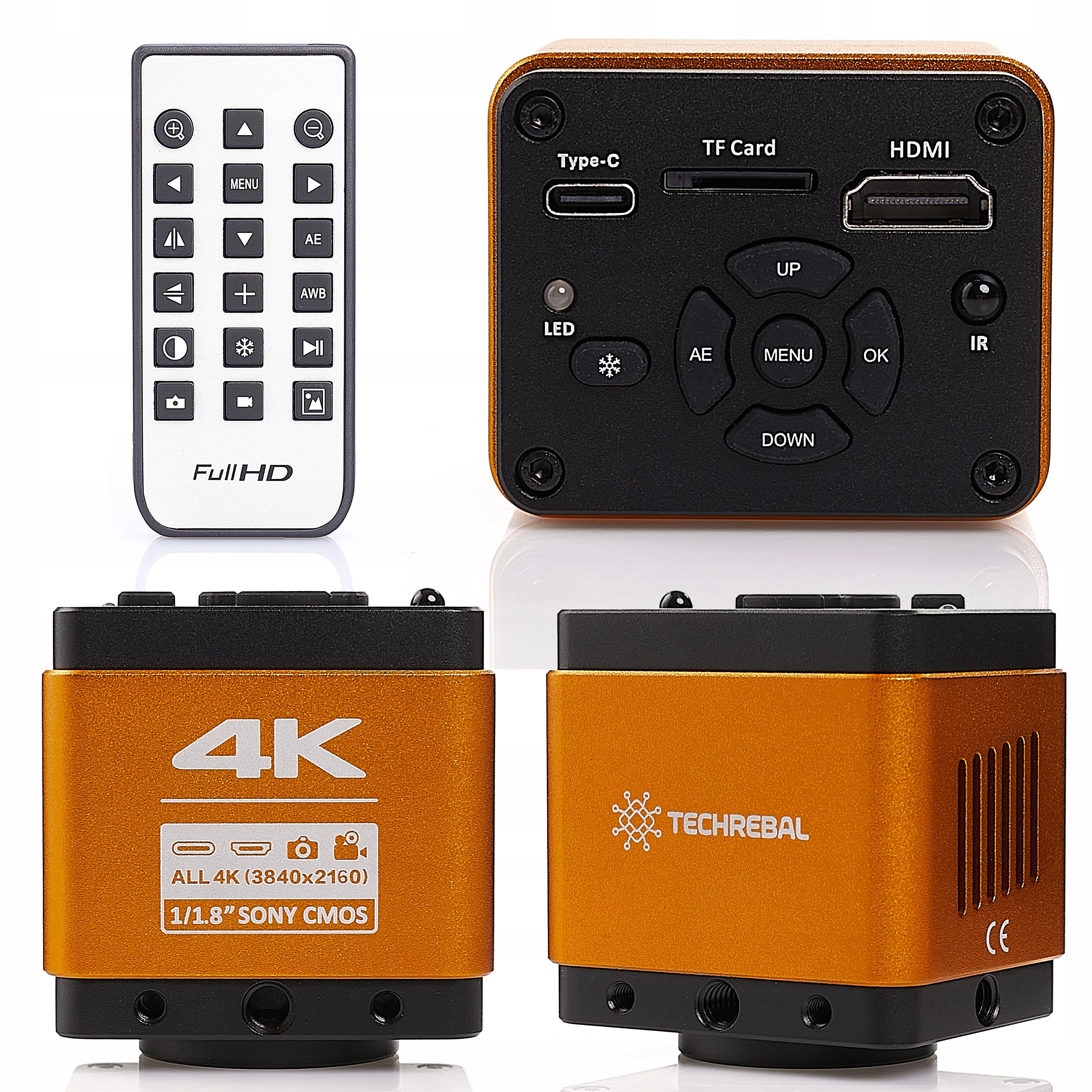 KAMERA TECHREBAL DO MIKROSKOPU ORANGE PRO 4K 8MP SENSOR SONY RGB HDMI USB