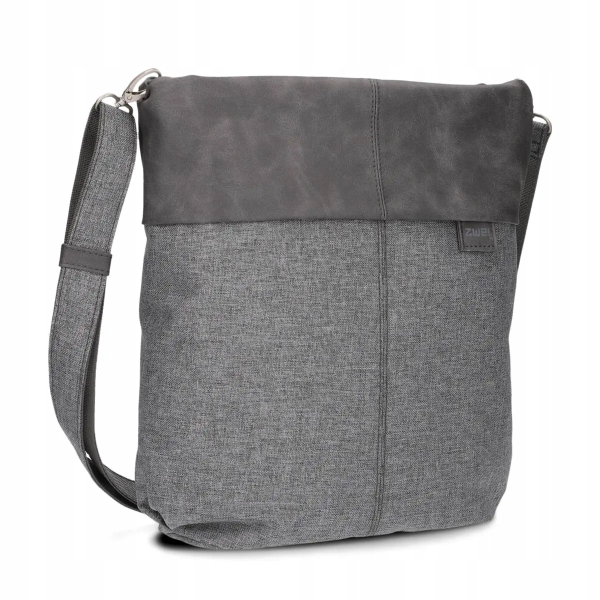 Kabelka crossbody se dvěma popruhy Zwei OT12GRY