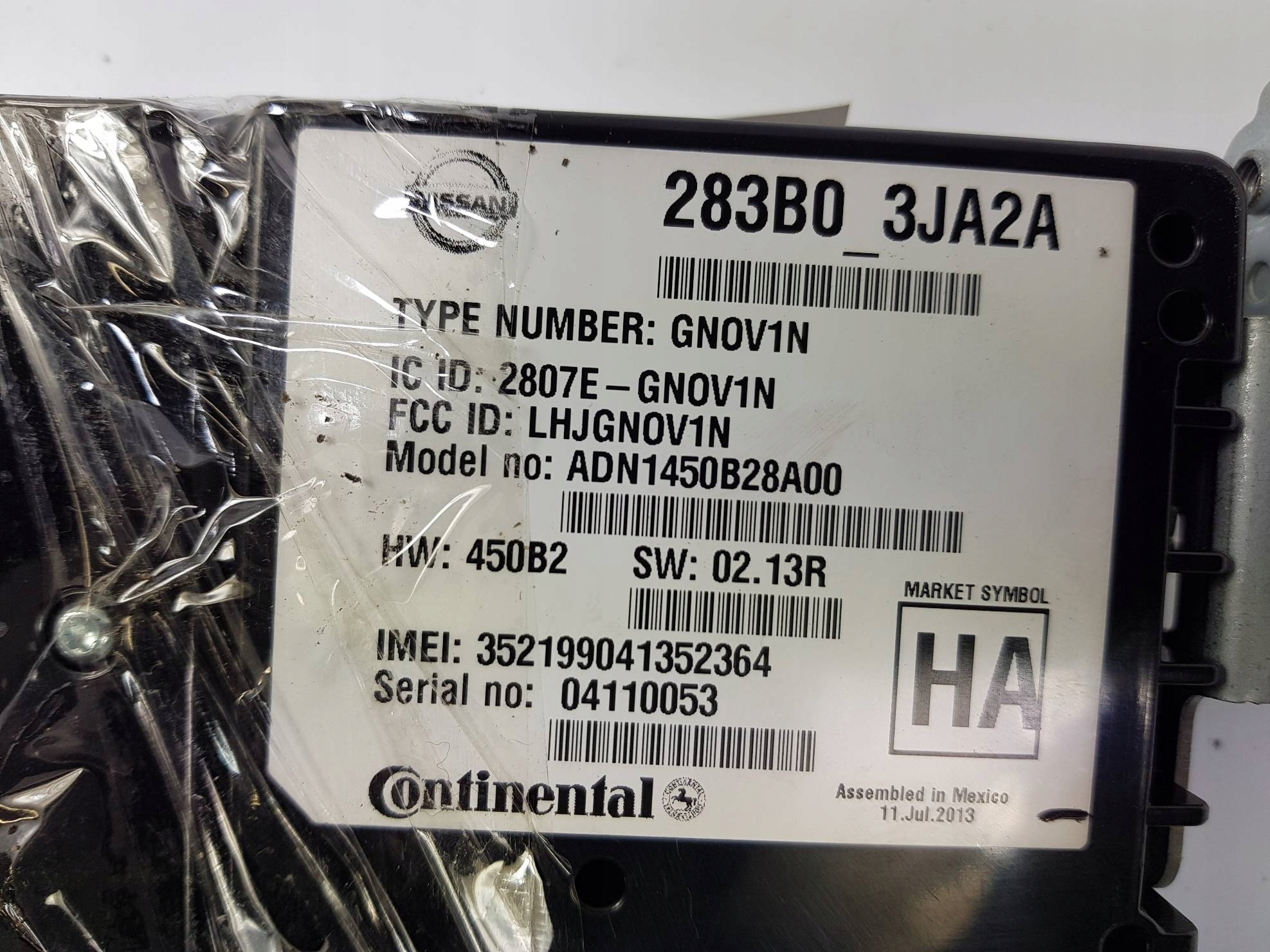 module 283B03JA2A INFINITI Q50