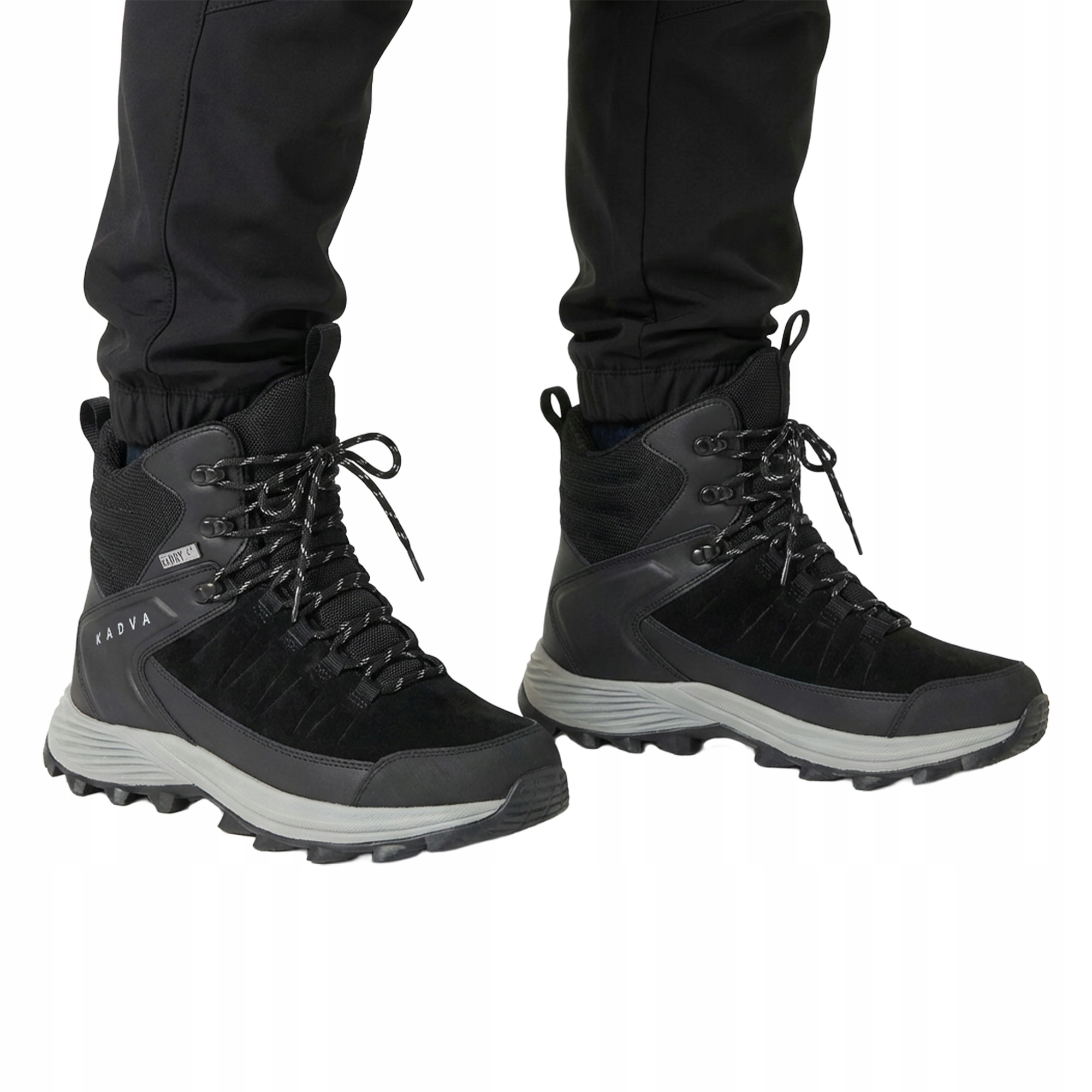 Pánské sněhule Kadva Ascent Mid Wp černé 45 Membrána Kadry Waterproof