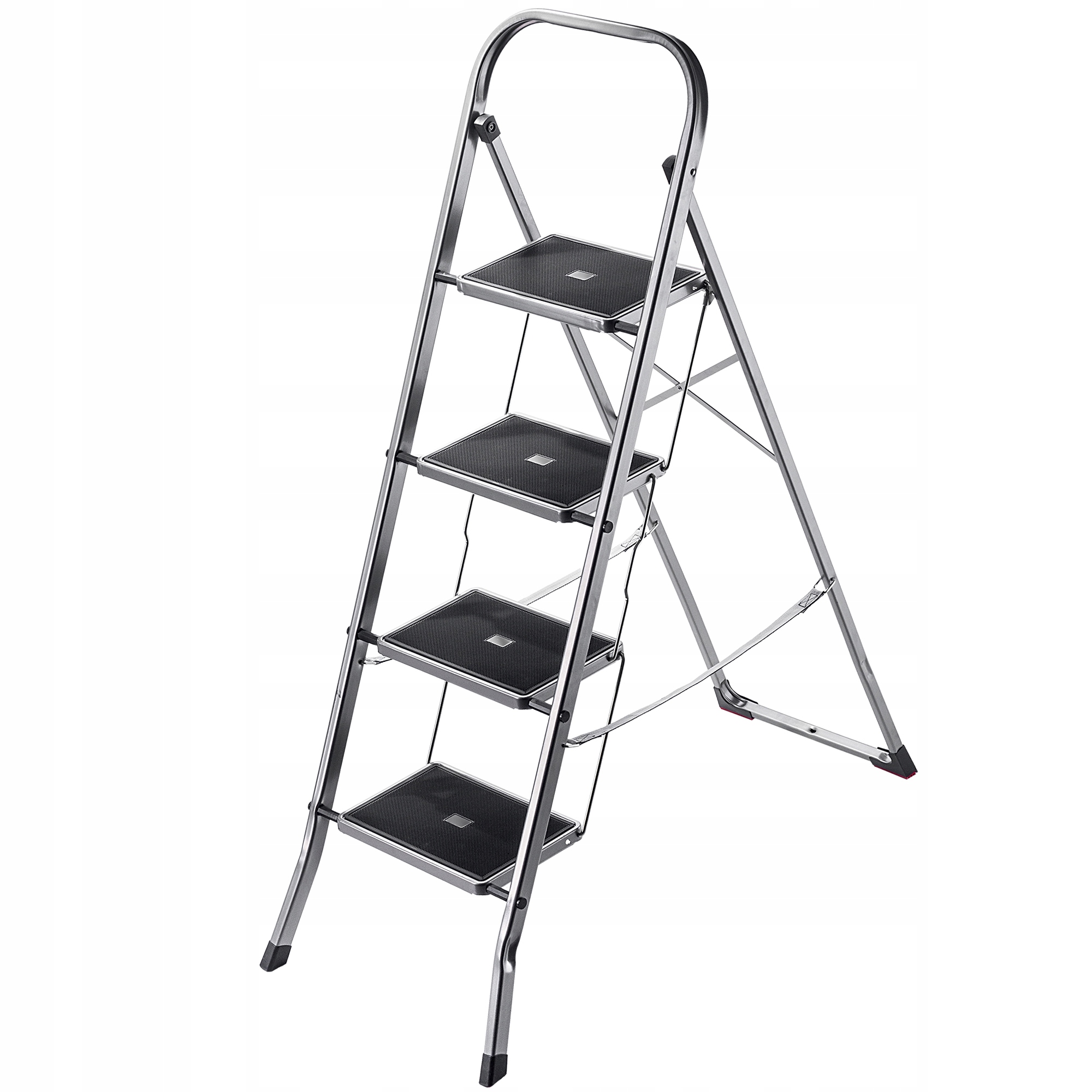 DRABINA DRABINKA 4 STOPNIOWA SCHODY DOMOWA STALOWA SKŁADANA 150kg Liczba szczebli 4
