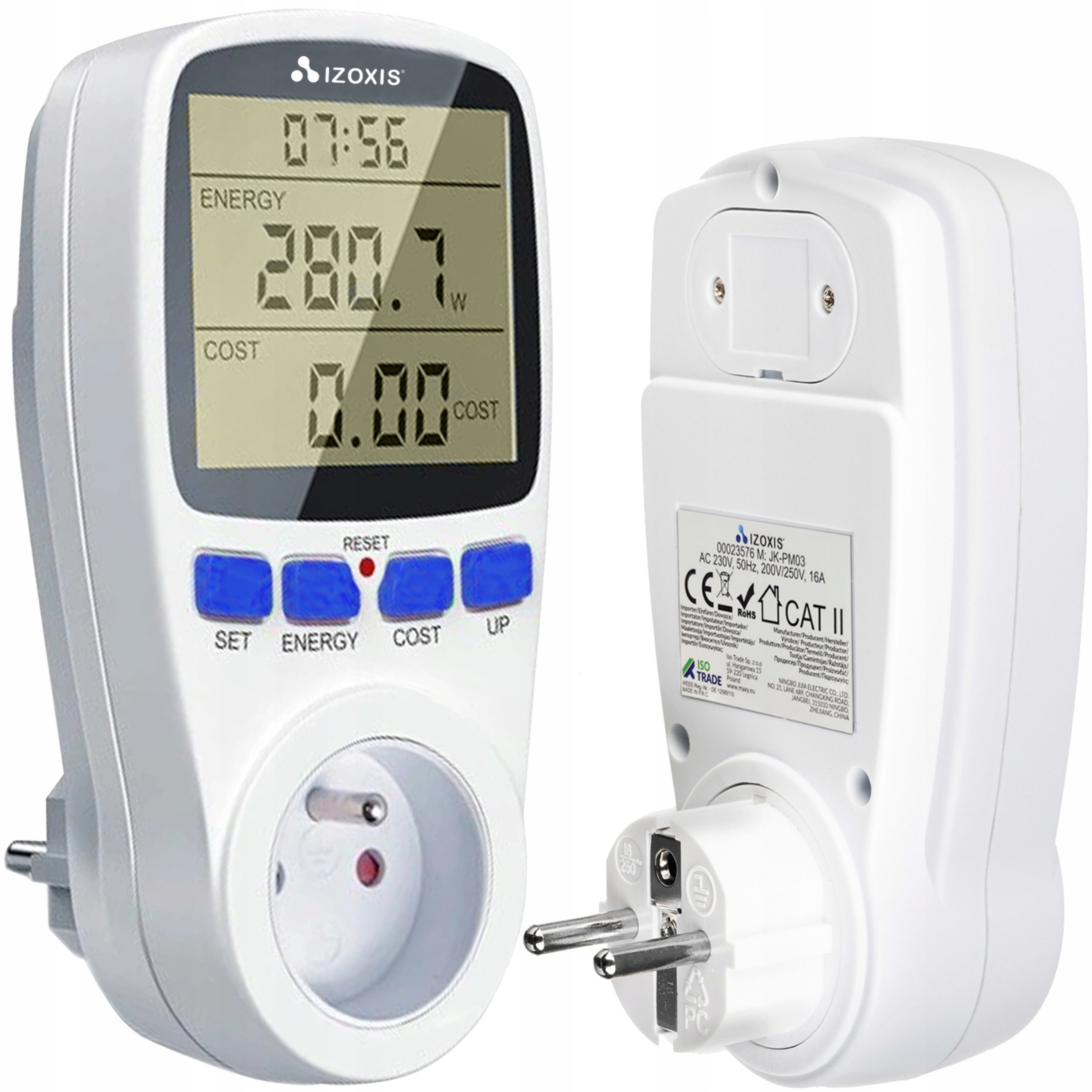 Wattmetr Izoxis 16 A 3680 W