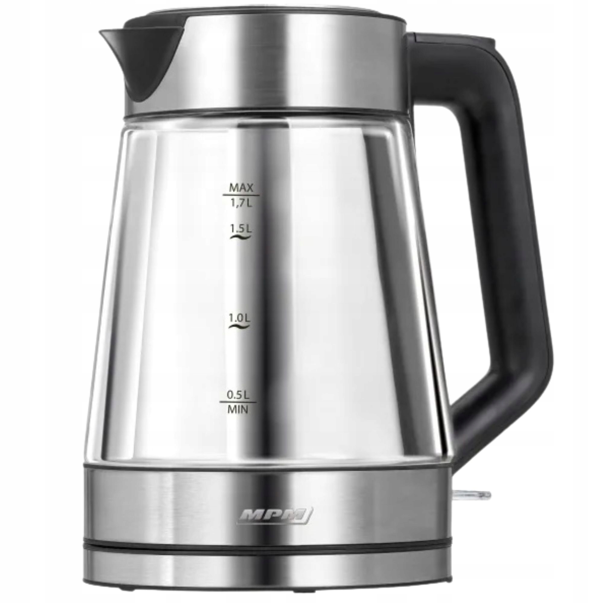 Czajnik elektryczny 2200W 1,7L Bezprzewodowy Filtr Antywapienny Mpm MCZ-122