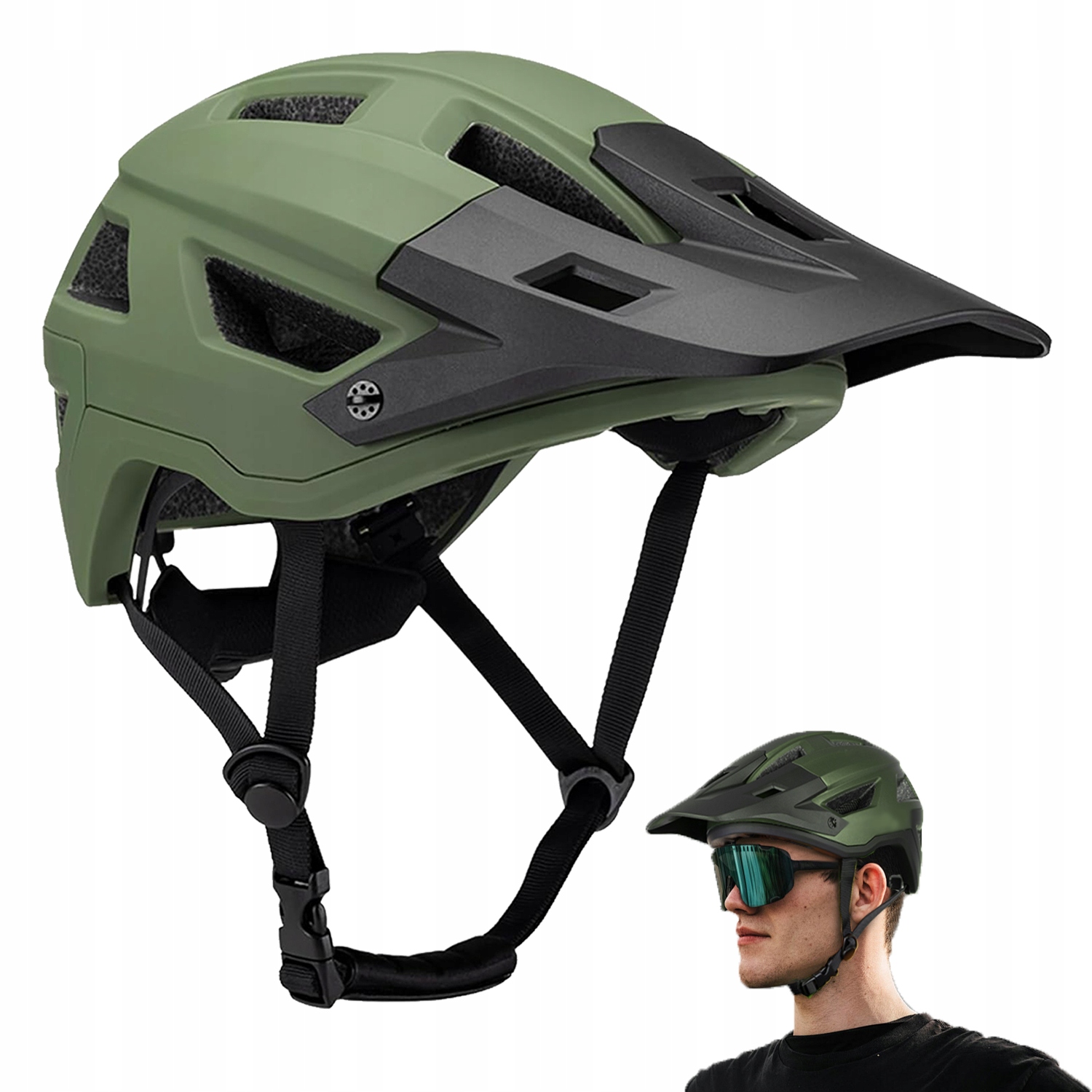 Kask rowerowy regulowany na rower damski męski lekki roz. L 58-61cm