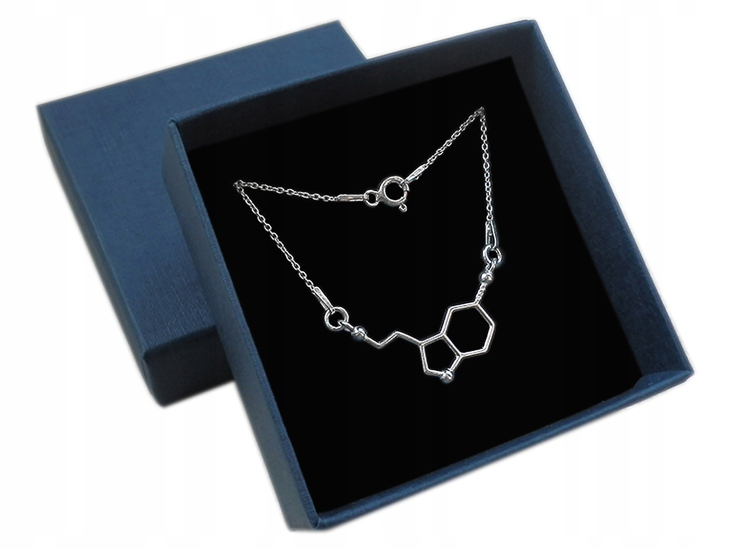 

Srebrny Naszyjnik Hormon Szczęścia Serotonina