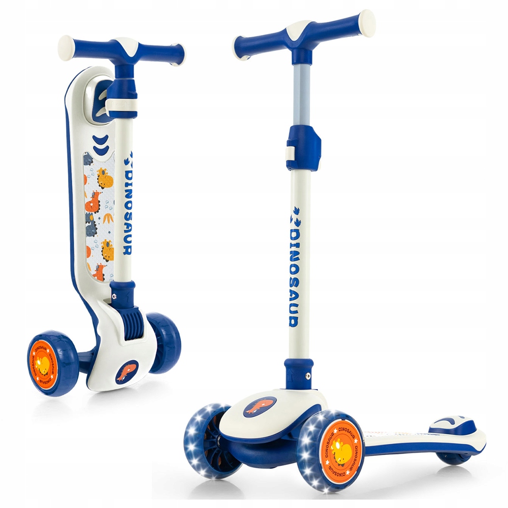 Składana hulajnoga trójkołowa dla dzieci koła Led 3-5 lat koła Led