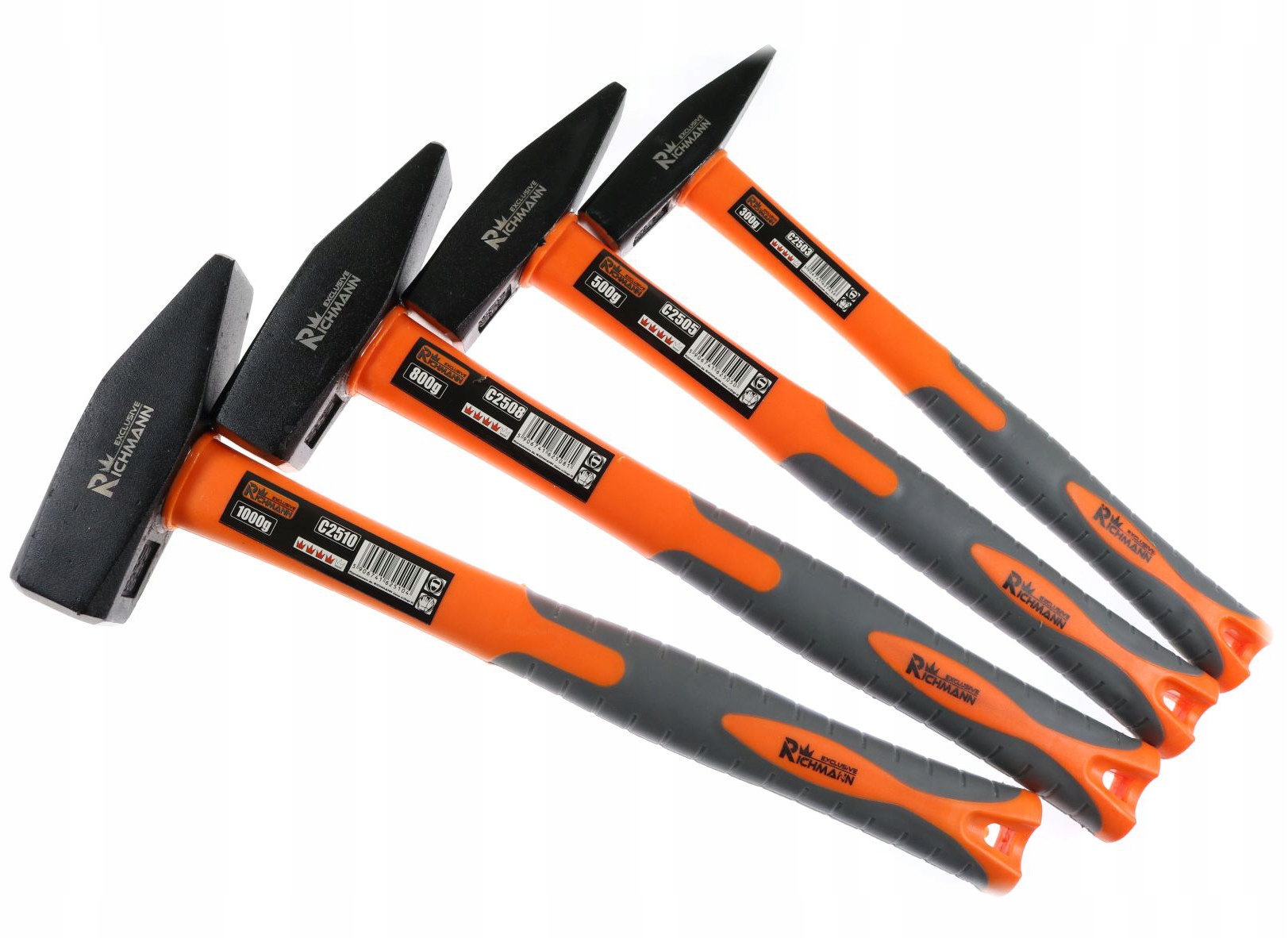 

Młotki Ślusarskie Fiberglass Zestaw 4szt 300-1000g