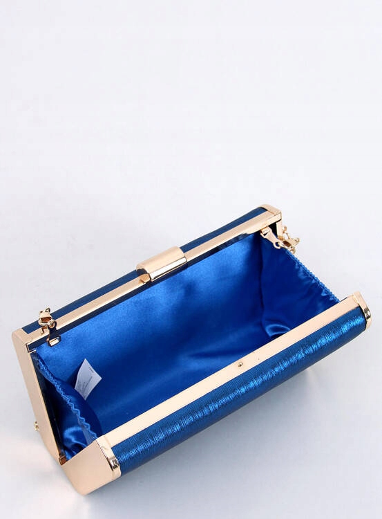 Wizytowa torebka damska LADIE KOBALTOWA Kolor niebieski