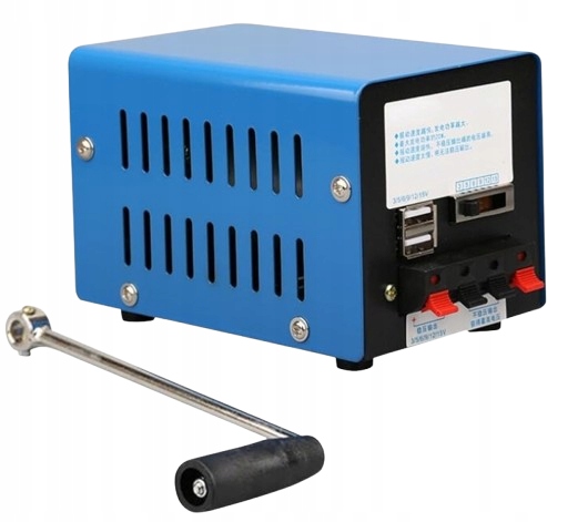 Ruční korbový generátor Dynamo 20W Nouzový Camping Outdoor 30V