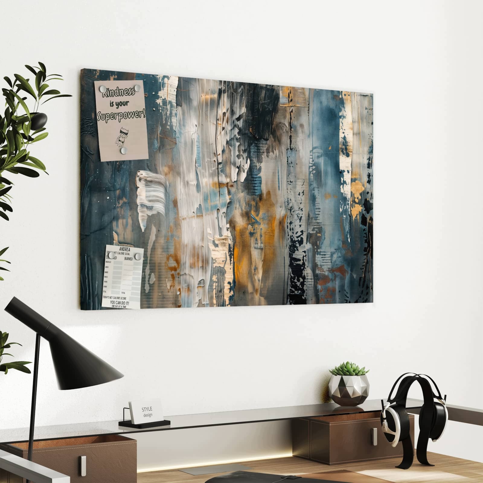 Magnetická tabule Abstraktní Umělecká díla 60 × 40 cm