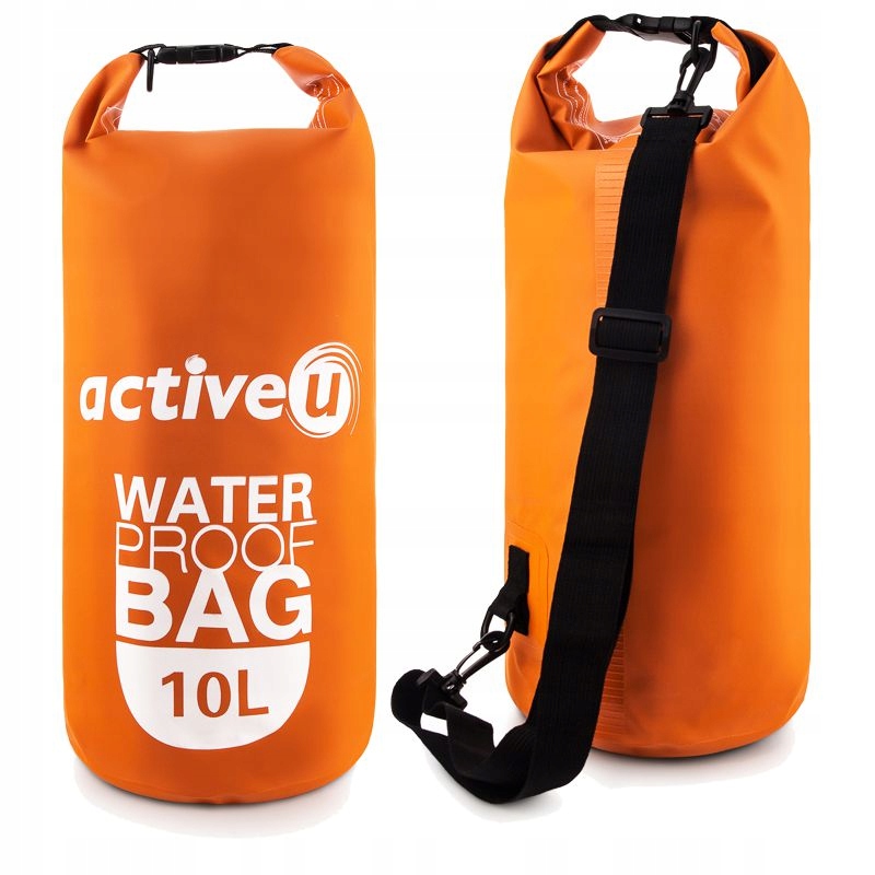 SUCHY WOREK WODOSZCZELNY TORBA DRYBAG ACTIVEU 10L Kolor dominujący pomarańcze i czerwienie