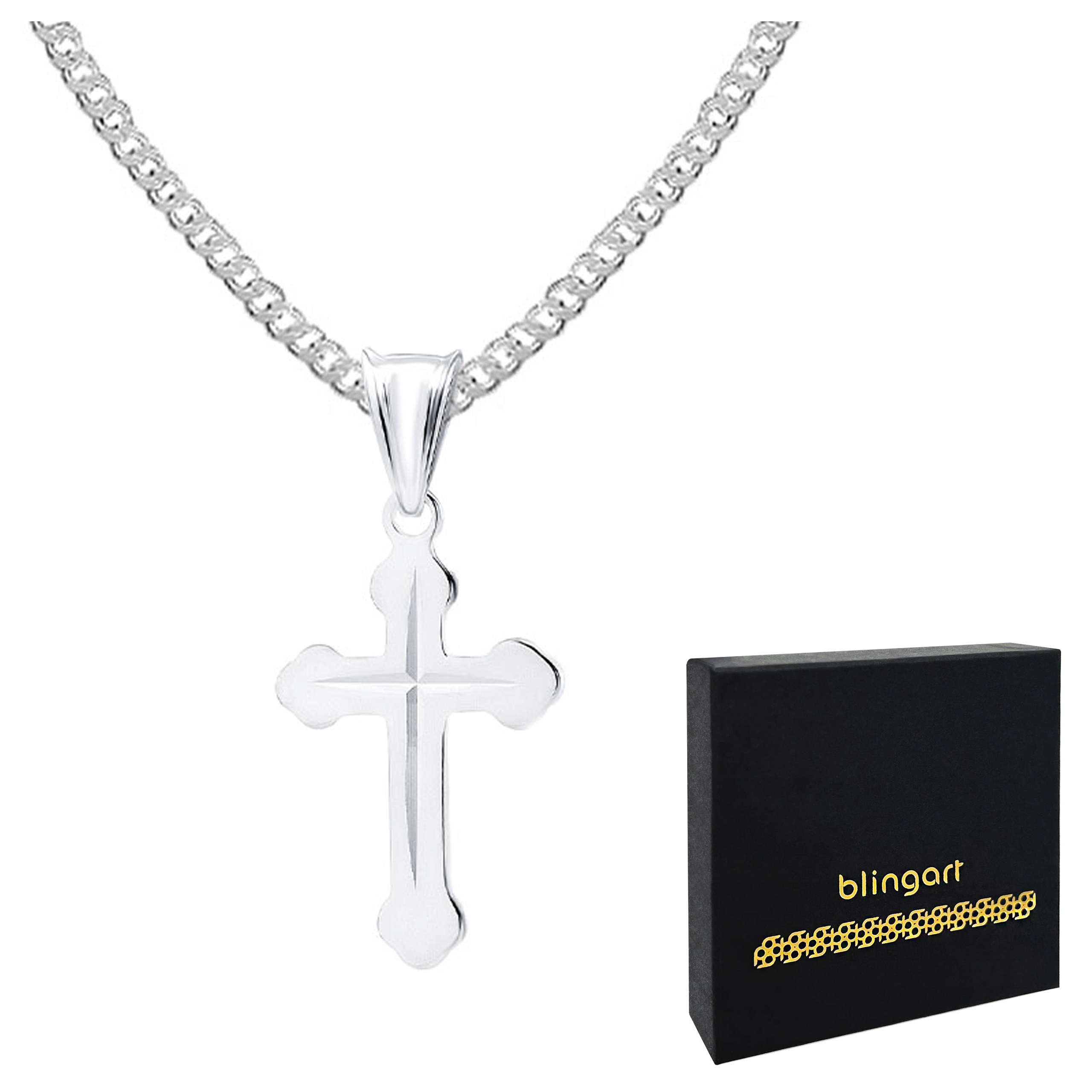 Stříbrný řetízek s křížkem pro tatínka Dárek ke Dni otců stříbro 925