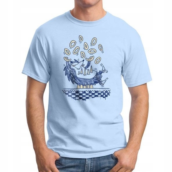 

Koszulka T-Shirt Weird Blue Hedgehog L