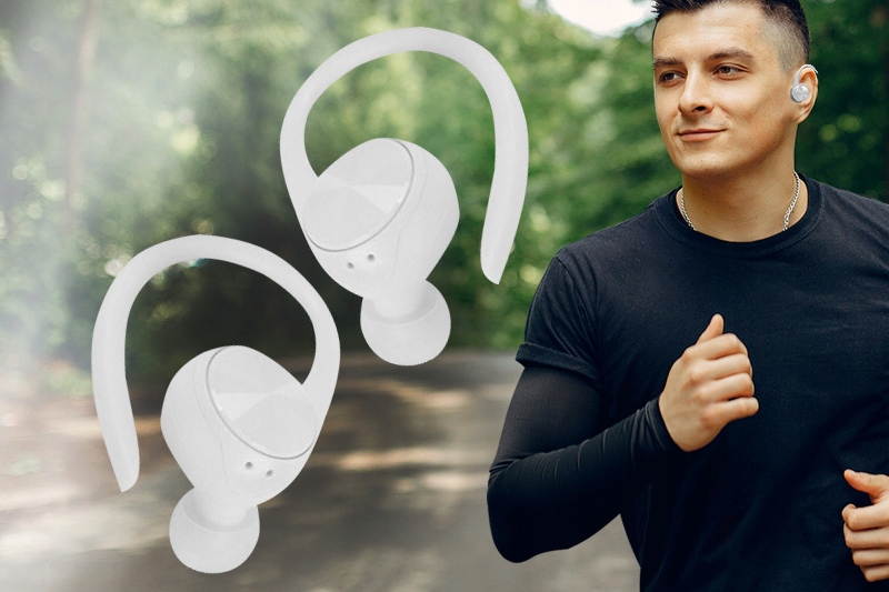 SŁUCHAWKI DOUSZNE BLUETOOTH BEZPRZEWODOWE TWS 5.0 Czas pracy 4 h