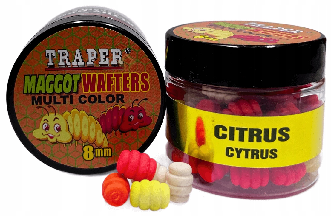 Przynęta Traper Mix Maggot Wafters 8mm Cytrus