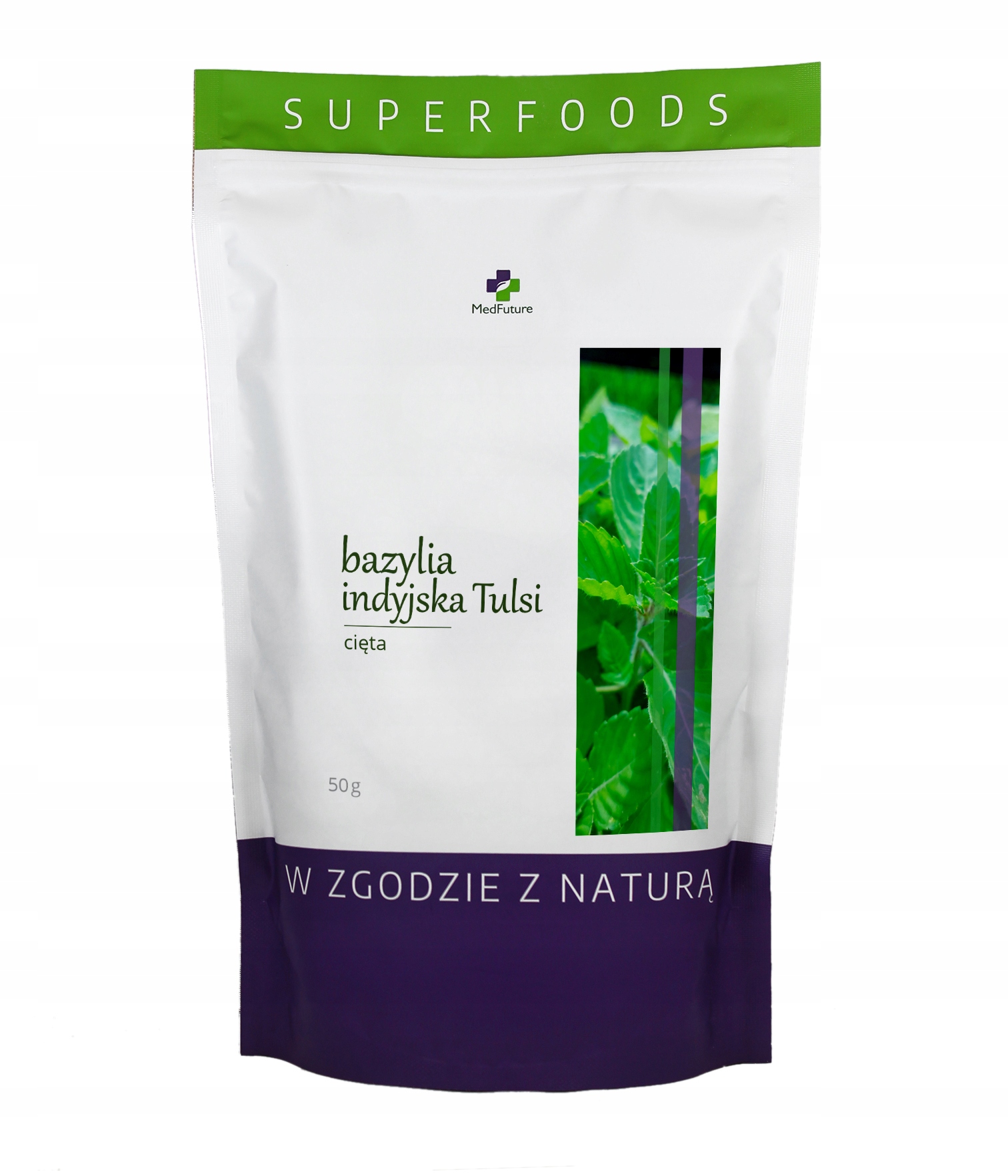 

Bazylia indyjska Tulsi suszona cięta 50 g