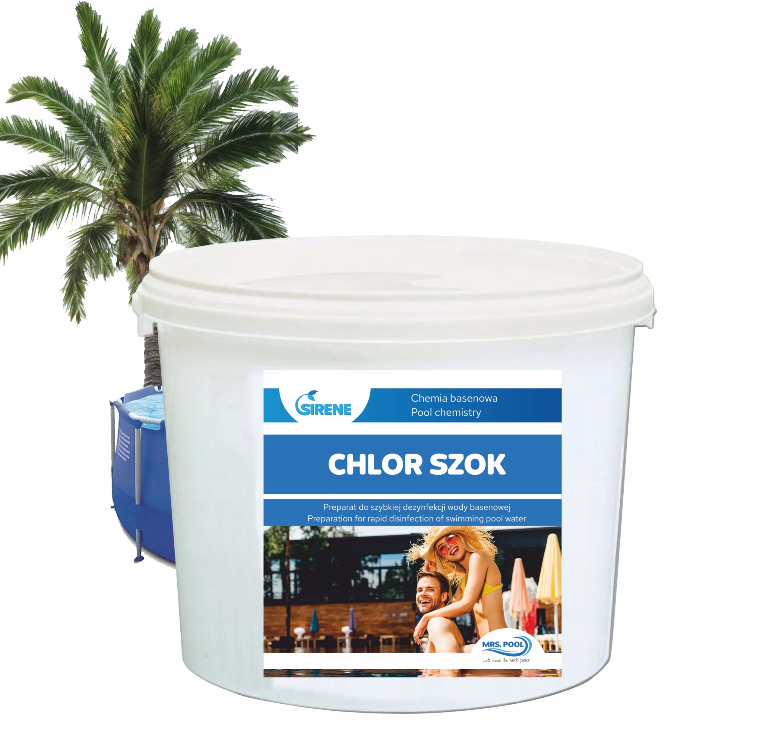 Chlor Szok Sirene 5 kg Chemia Basenowa Wydajna