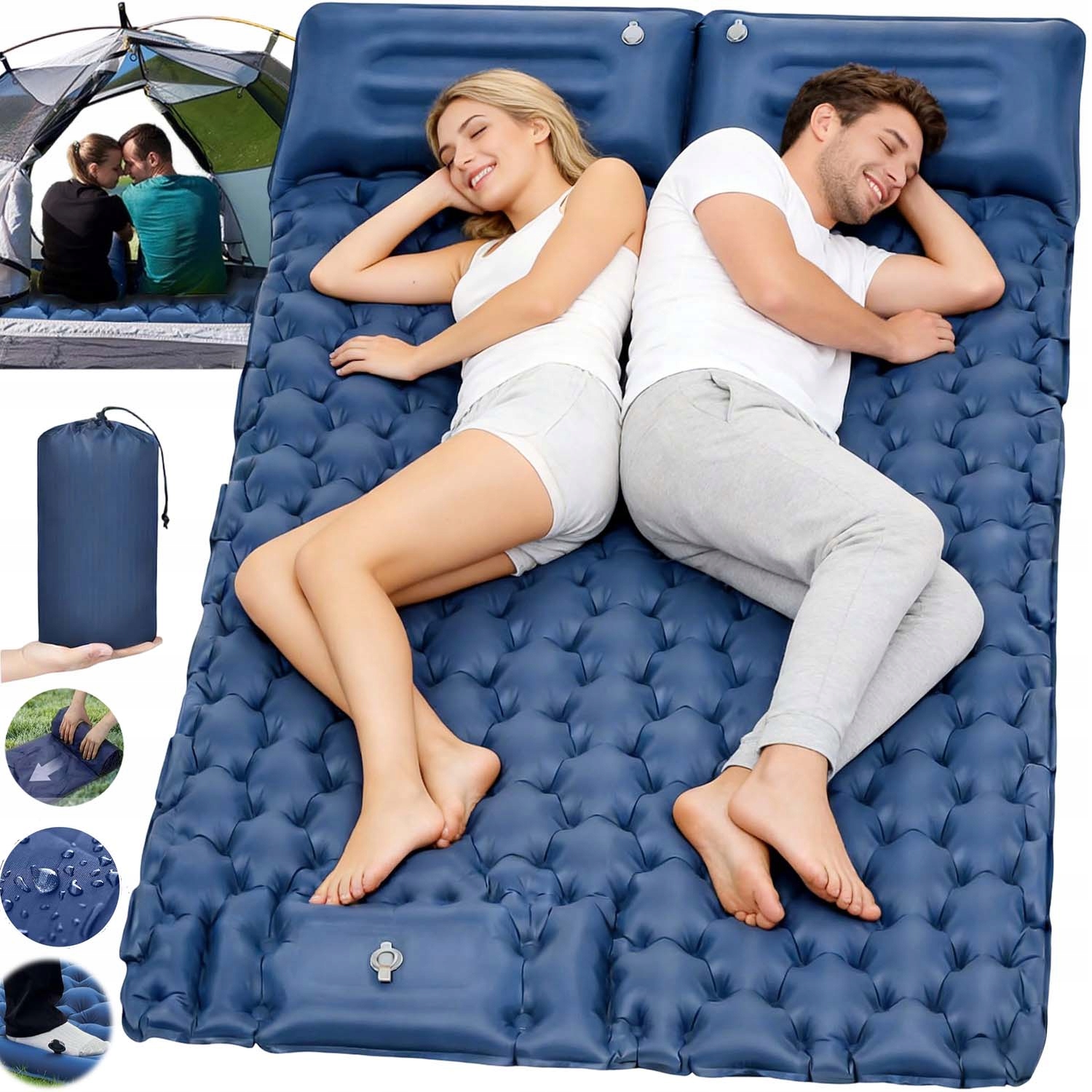 Turistická Kempingová Samonafukovací Podložka Pod Stan 200*130*8 CM, Přenosná