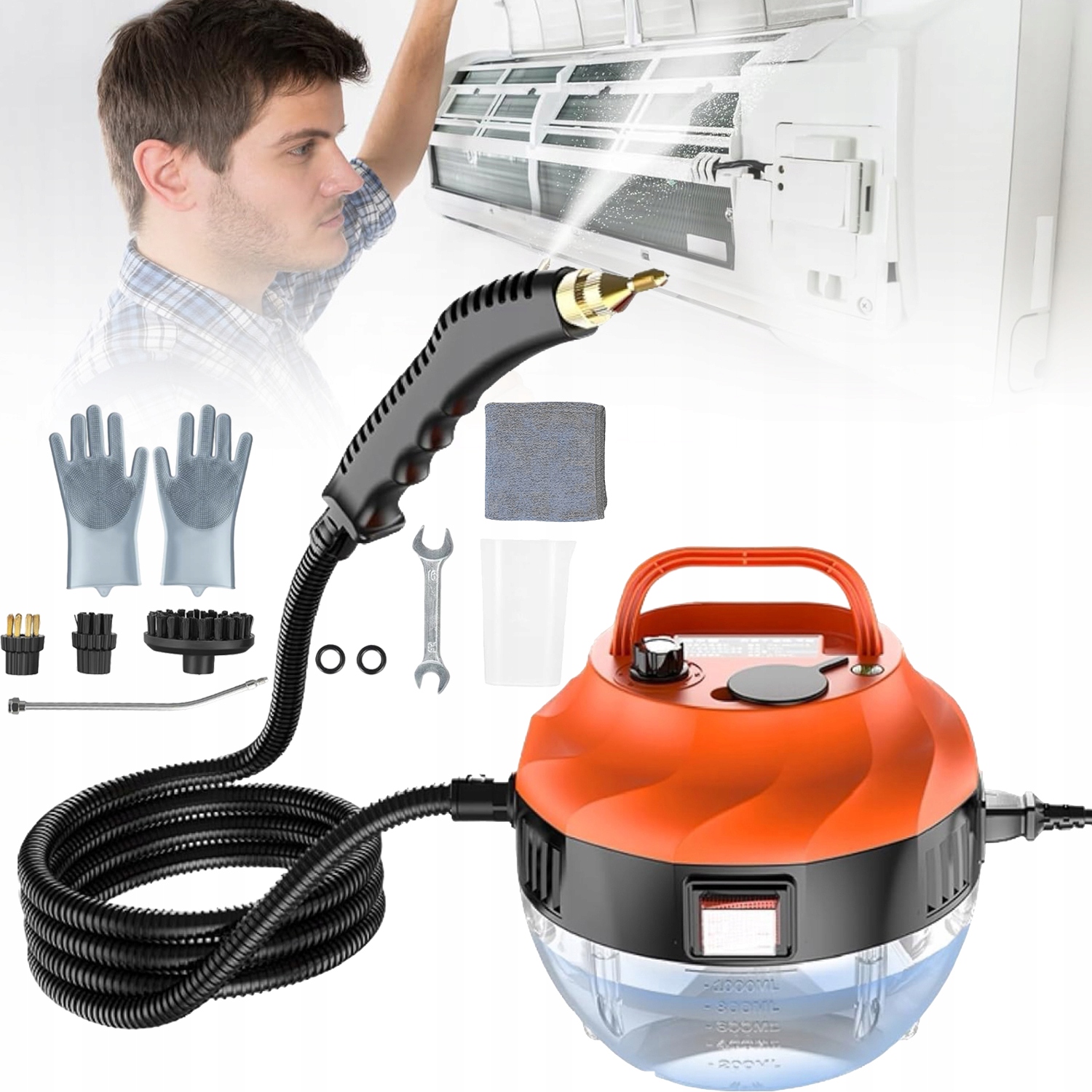 Parní Čistič Oken Parní Čistič 1000 ML 2500 W Ruční Čistič Oken