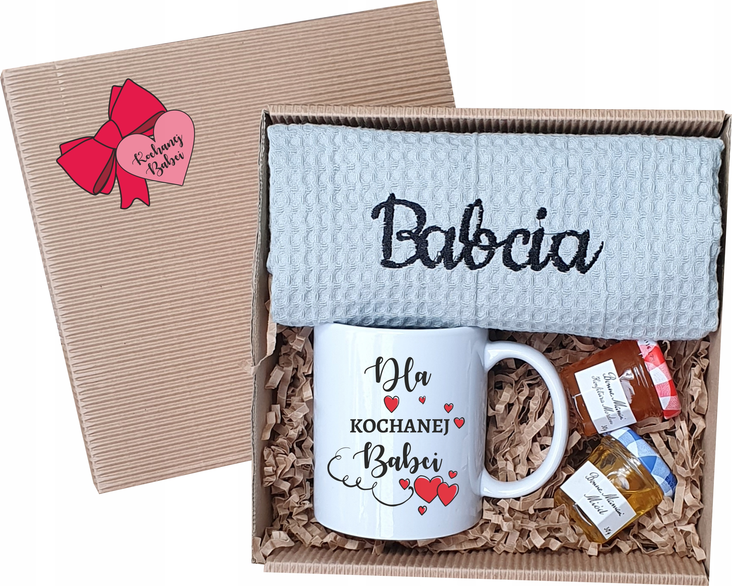

Na Dzień Babci Zestaw Kubek Z Haftem Miód