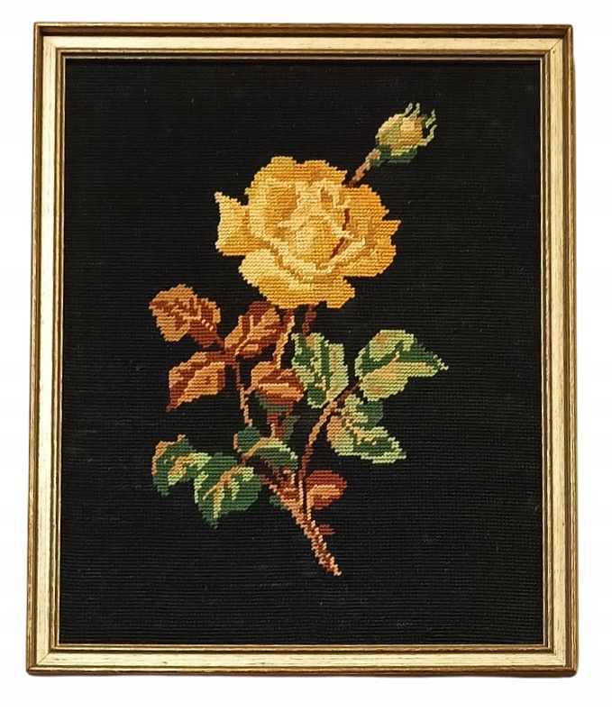 Stylowy Gobelin Żółta Róża kl