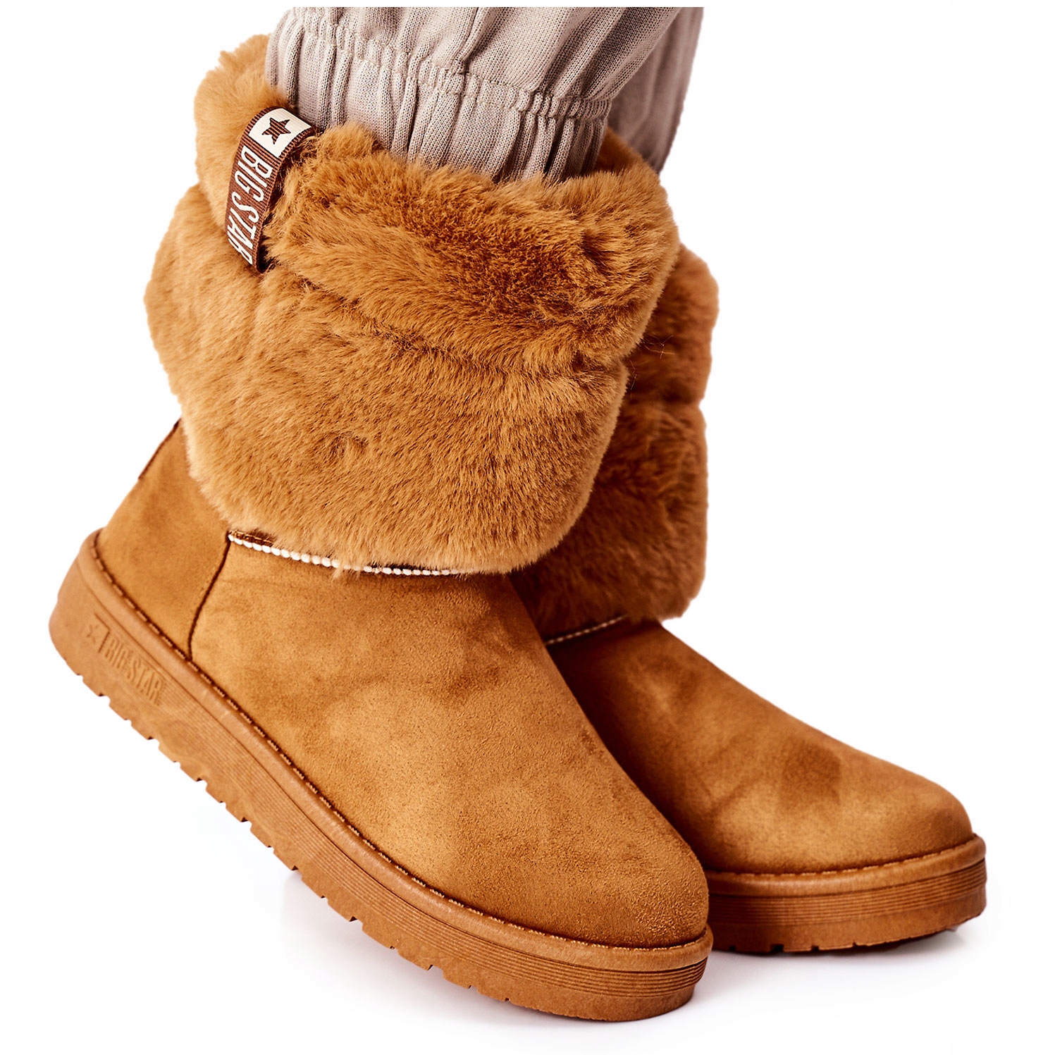 

Botki Śniegowce Futerko Big Star II274127 Camel 37