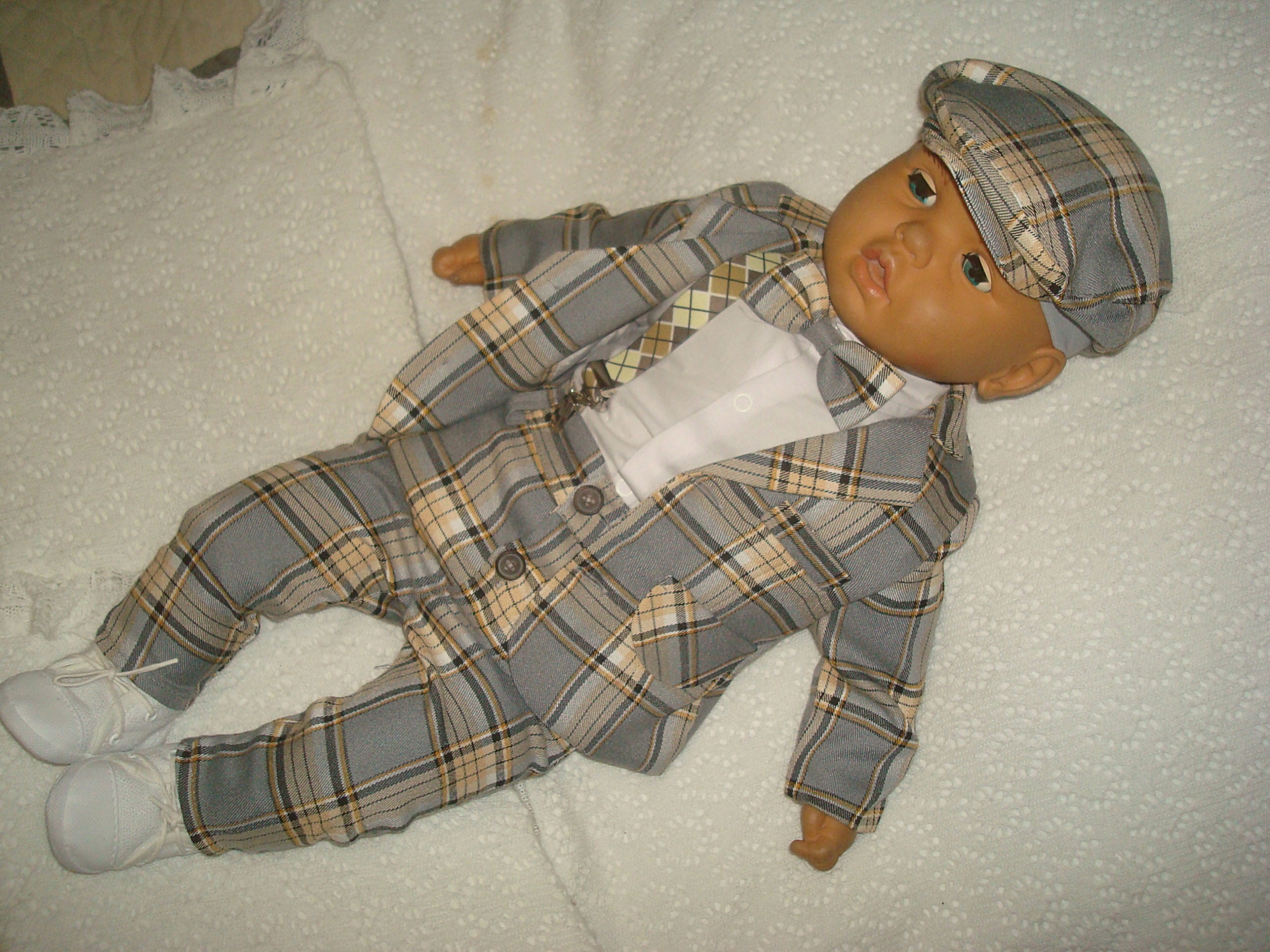 MARYNARKA KOMPLET UBRANKO/CHRZTU/WESELE/74 INNE Kolor beżowy