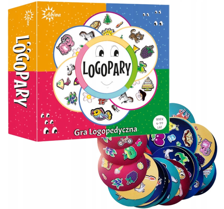 Gra Planszowa Logopary Planszówka Edukacyjna dla Dziecka Nauka Mowy Gry
