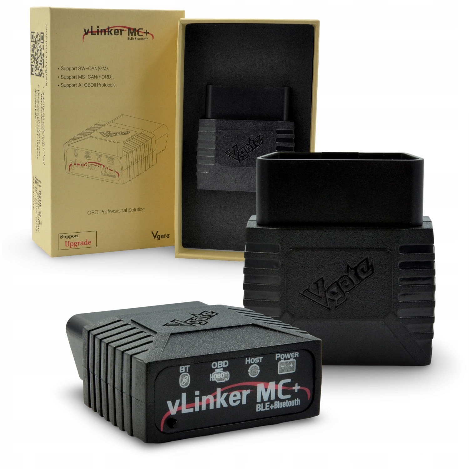 Diagnostické Rozhranie OBD2 Bluetooth Skener Do Auta Vgate Vlinker MC+